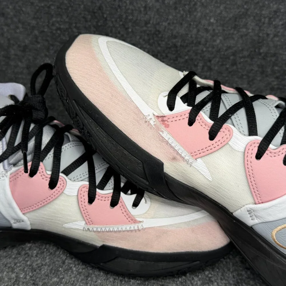 Nike Kyrie Infinity Basketball‎ Shoes Men's Size 12.5 Grey Pink Athletic Retro